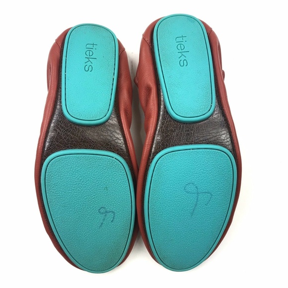 Tieks by Gavrieli Cardinal Red Ballet Flats 8 - Picture 5 of 8